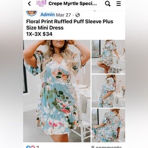 Boutique women’s dress size 2X – brand Crepe, Myrtle boutique